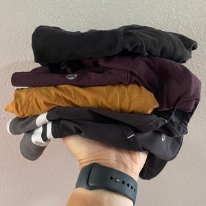 Lululemon Lot 4 PCS SZ 8 and 10 Leggings, Shorts and Top